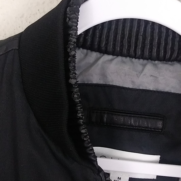 Calvin Klein Black Polyester Stand Up Collar Long Sleeve Zipper Front Jacket - Picture 12 of 14